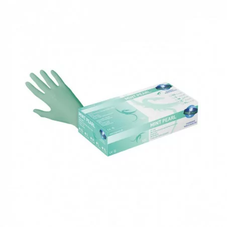 PEARL Nitrile Gloves (S - M) (MINT PEARL)