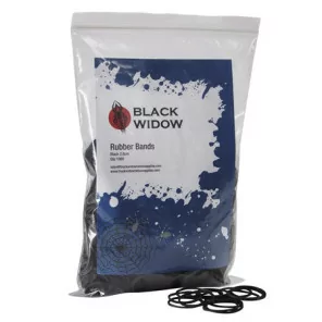 Black Widow Rubber Bands Black 2.8cm 1000 pcs
