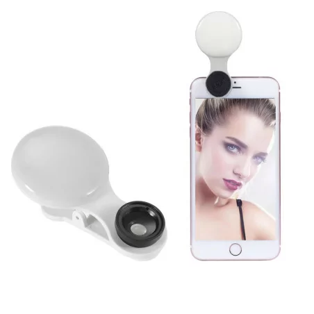 Selfie ring light - macro lens