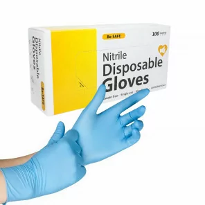 Be-Safe Disposable nitrile gloves 100 pcs ( S - M - L - XL)