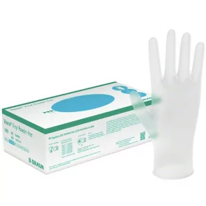 B|BRAUN Disposable Vinyl Powder Free Gloves 100 pieces |