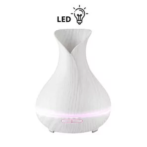 Aroma Diffuser And Air Humidifier White Wood With Timer (400ml)