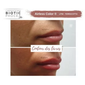 Biotic Phocea Airless Lip Pigments before and after