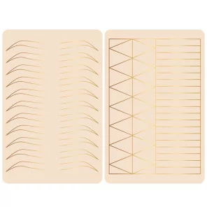 Golden Line 3D Double-sided Ombre Eyebrow Practice Skin (218x140x15mm) 1pcs.