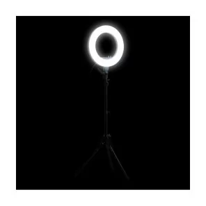 LED gredzenveida lampa ar statīvu 18"