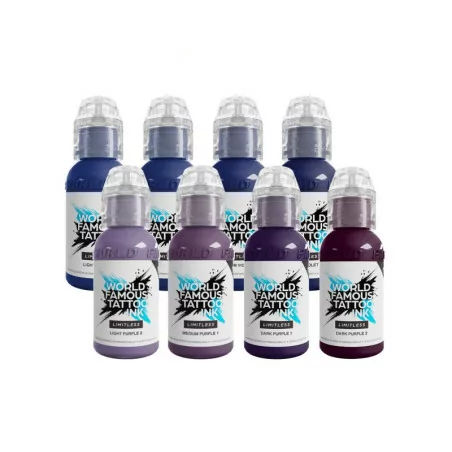 World Famous Ink Limitless Line Purple Shade Pigments (30ml)