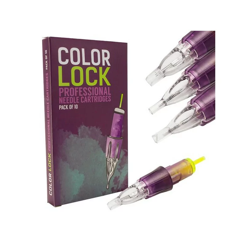Color Lock RoundTip Tetovēšanas un PMU kārtridži (1gab)